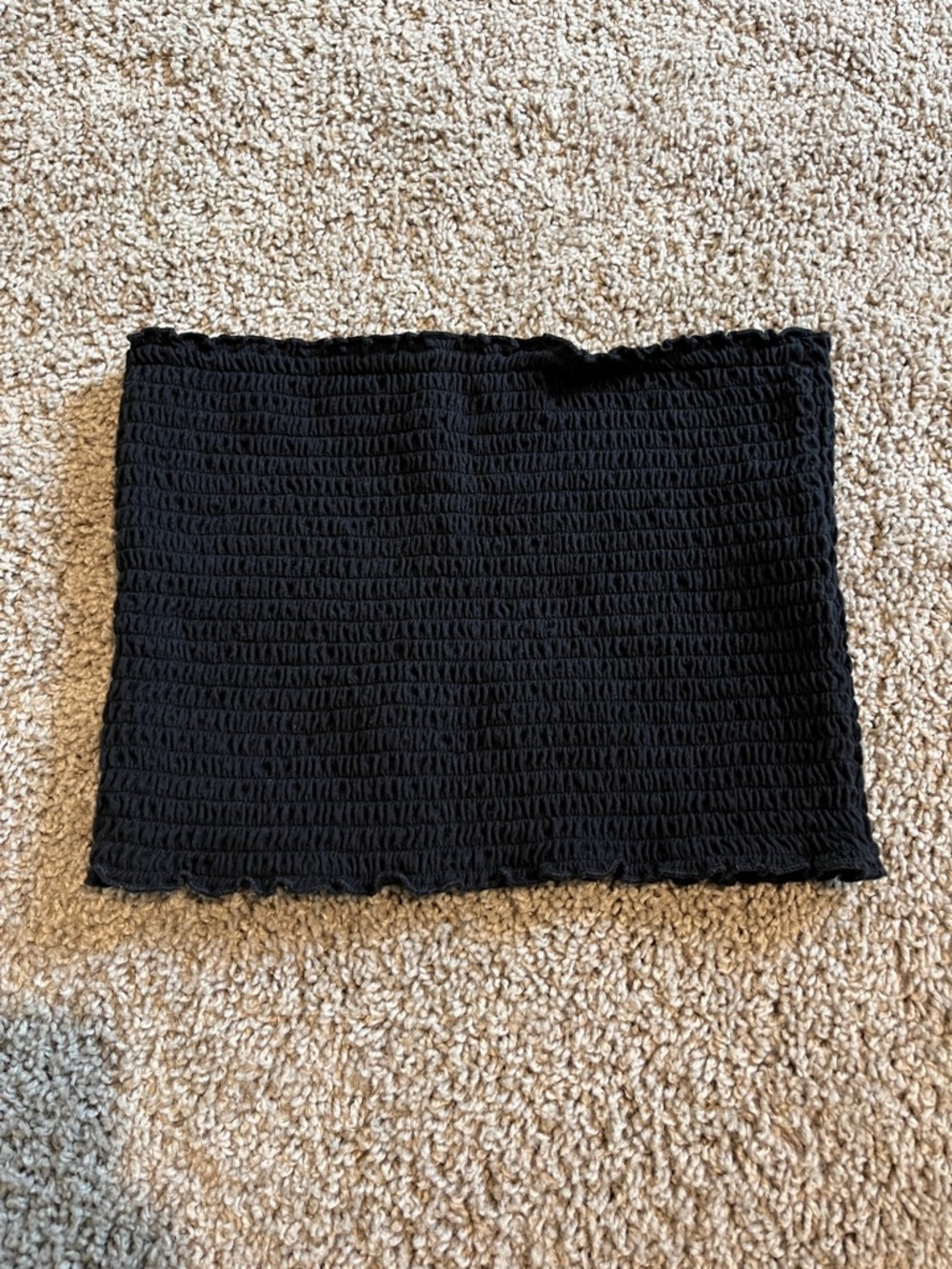 Hollister Black Smocked Tube Top